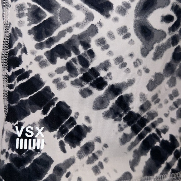 Victoria’s Secret Black Bas Court Tie Dye High Waisted Knockout Crop Leggings - Picture 9 of 12